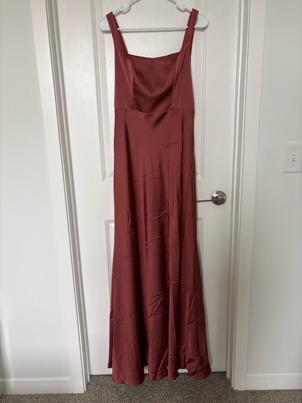 Birdy Grey Alex Matte Satin Spice Bridesmaid/Formal Dress Size Small NWT
